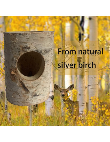 Túnel de Madera Natural para Hámster MUYG - 10 Pcs, 12 cm