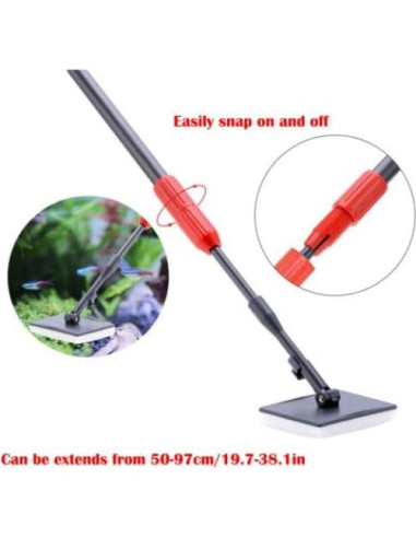 Kit de Limpieza para Acuarios Wave Point 5 en 1 con Mango Telescópico