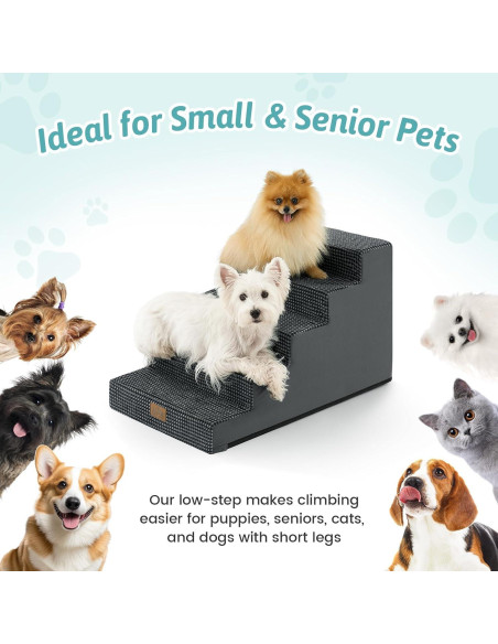 Escaleras para Perros COZY KISS 4 Pasos 15.7" H Antideslizante