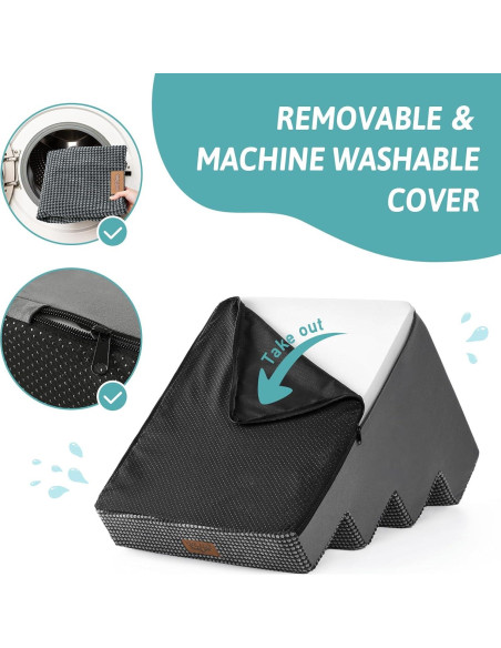 Escaleras para Perros COZY KISS 4 Pasos 15.7" H Antideslizante