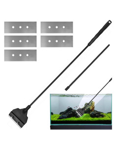 Raspador de Algas para Acuario Genérico 65 cm con 6 Cuchillas