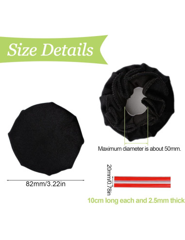 Cubiertas de Manijas de Puerta UFURMATE 2 Piezas Negras