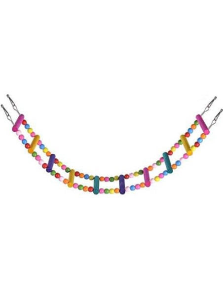 Juguete de Escalera para Aves Litewood 60 cm Colorido