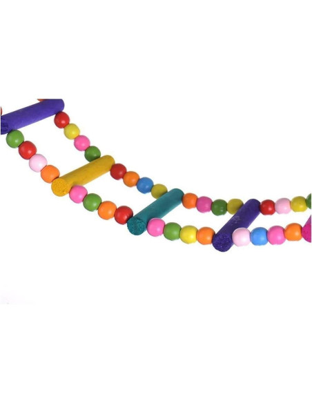 Juguete de Escalera para Aves Litewood 60 cm Colorido