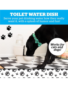 Plato de Agua para Mascotas BigMouth Inc Cerámica 2L 2