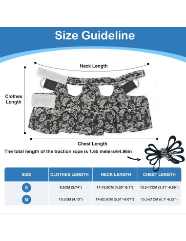 Arnés y Correa Ajustable HOKABLE para Mascotas Pequeñas S