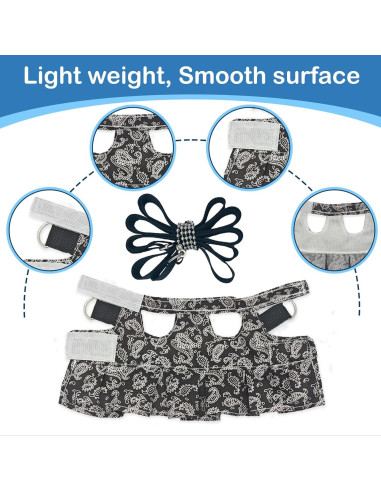 Arnés y Correa Ajustable HOKABLE para Mascotas Pequeñas S