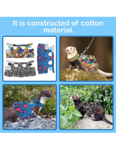 Arnés y Correa Ajustable HOKABLE para Mascotas Pequeñas S