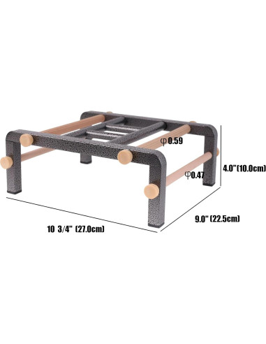 Perch de Entrenamiento para Aves Grandes Halinfer - Escalera de Metal y Madera