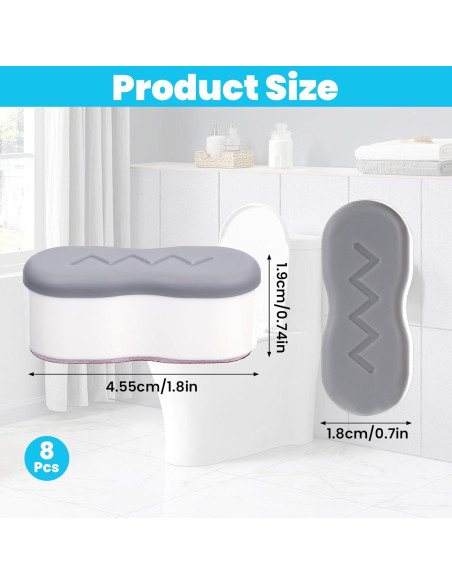 8 Amortiguadores Universales para Asiento de Inodoro HJZHII