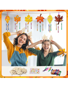 Kit de Campanas de Viento de Otoño DECYOOL 14 Piezas DIY 2