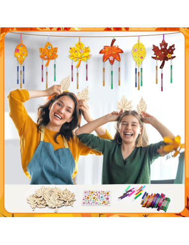 Kit de Campanas de Viento de Otoño DECYOOL 14 Piezas DIY