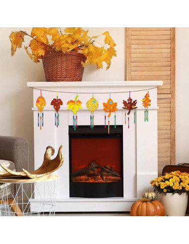 Kit de Campanas de Viento de Otoño DECYOOL 14 Piezas DIY