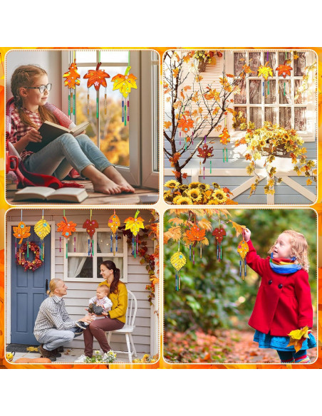 Kit de Campanas de Viento de Otoño DECYOOL 14 Piezas DIY