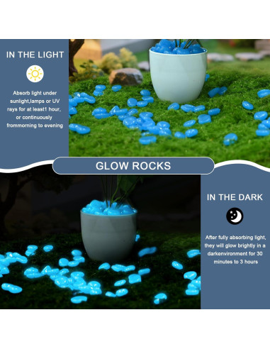 Piedras Luminosas Oubest 150PCS 2cm Multicolor para Jardín