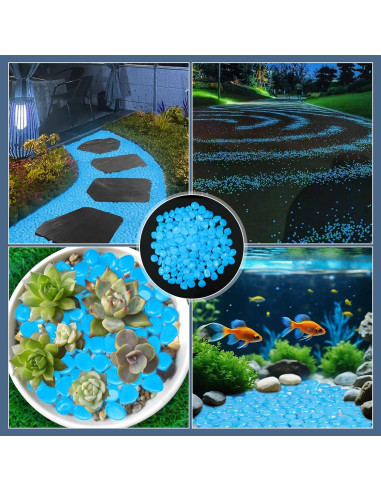 Piedras Luminosas Oubest 150PCS 2cm Multicolor para Jardín