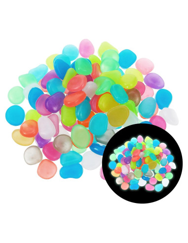 100 Piedras Luminiscentes Multicolor Sorcristy para Acuarios
