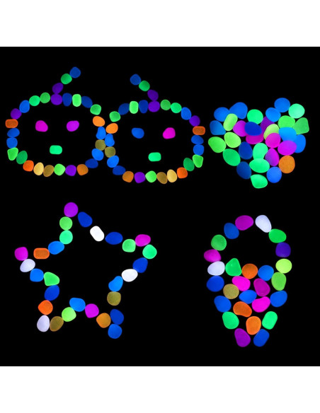 100 Piedras Luminiscentes Multicolor Sorcristy para Acuarios