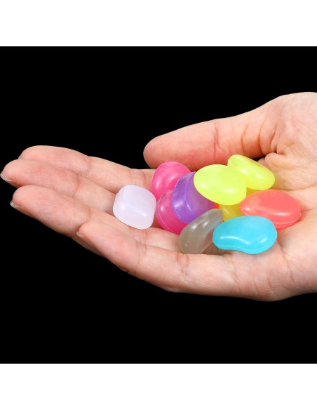 100 Piedras Luminiscentes Multicolor Sorcristy para Acuarios
