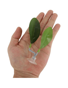 Cama para pez Betta CAPASTEC, hamaca ovalada de plástico verde 2