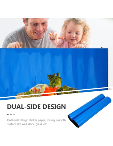 Fondo de Acuario Doble Cara Hemobllo 30x52 cm Azul Negro