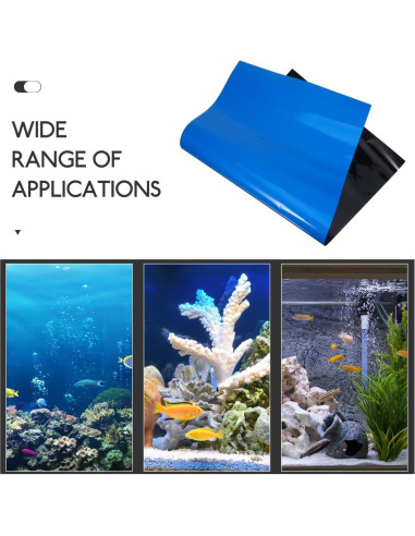 Fondo de Acuario Doble Cara Hemobllo 30x52 cm Azul Negro