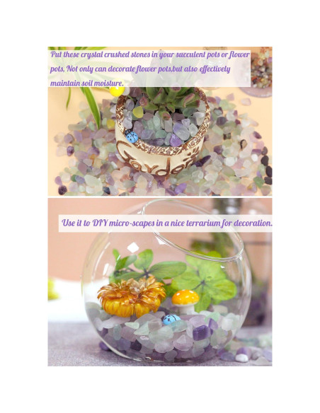 Grava de Acuario YATOJUZI 0.20kg Cristales Naturales Curativos