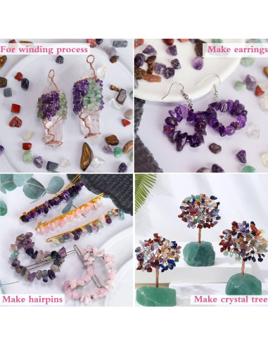 Grava de Acuario YATOJUZI 0.20kg Cristales Naturales Curativos