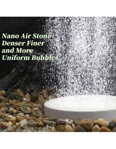 Piedra de aire para acuarios CAPASTEC 10 cm con tubo y ventosas