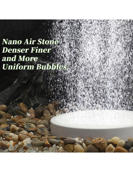 Piedra de aire para acuarios CAPASTEC 10 cm con tubo y ventosas