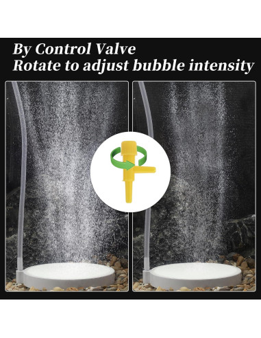 Piedra de aire para acuarios CAPASTEC 10 cm con tubo y ventosas