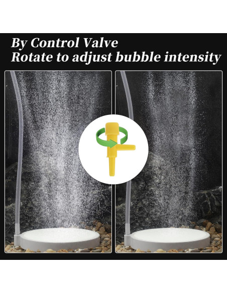 Piedra de aire para acuarios CAPASTEC 10 cm con tubo y ventosas