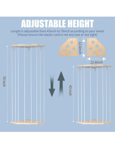 Estante de Almacenamiento de Animales de Peluche Viktorpai 2