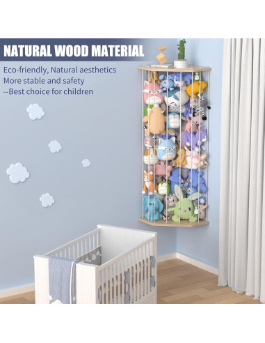 Estante de Almacenamiento de Animales de Peluche Viktorpai