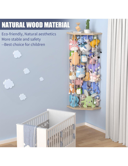 Estante de Almacenamiento de Animales de Peluche Viktorpai