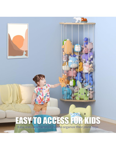 Estante de Almacenamiento de Animales de Peluche Viktorpai