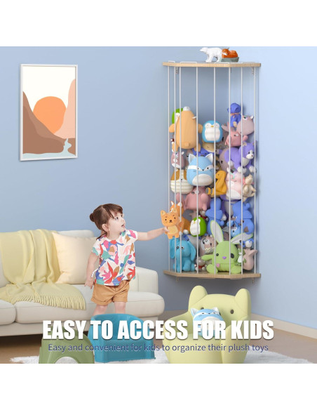Estante de Almacenamiento de Animales de Peluche Viktorpai