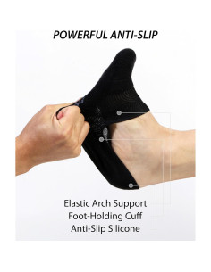 Calcetines Pro Mountain No Show Hombre Algodón Antideslizantes M-XL 2