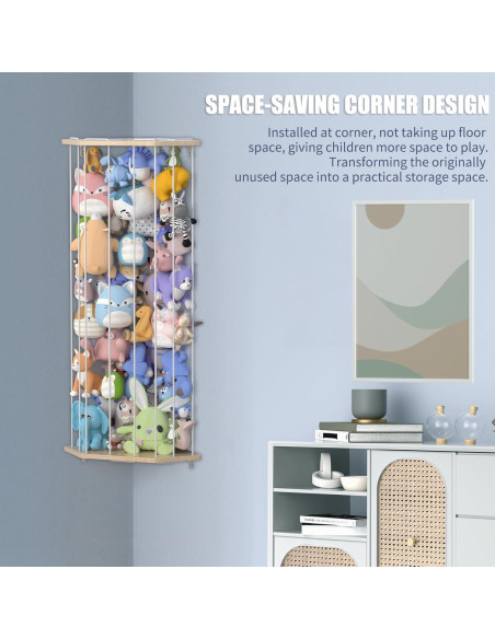 Estante de Almacenamiento de Animales de Peluche Viktorpai