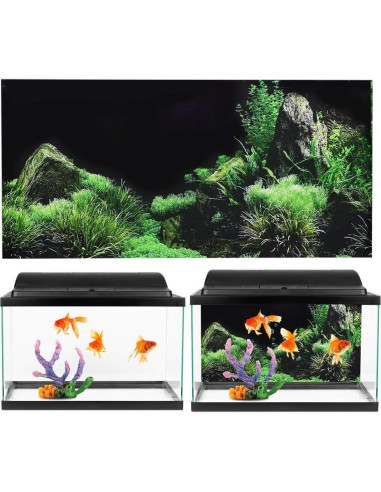 Pegatina Acuario Hierba de Agua PVC 61x30cm Andraw