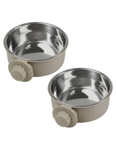 Cuencos de Acero Inoxidable para Mascotas MRSXXNTY 2 Pcs S