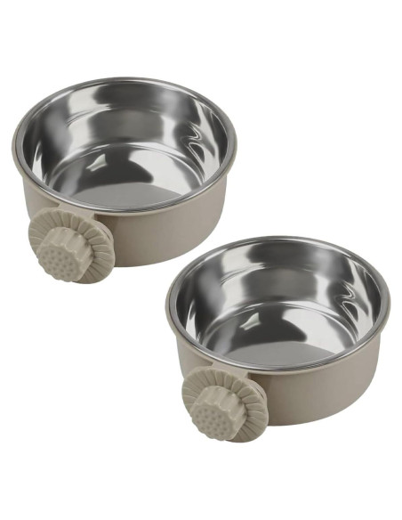 Cuencos de Acero Inoxidable para Mascotas MRSXXNTY 2 Pcs S