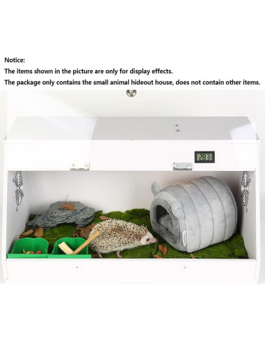 Cueva Nido para Hámster y Erizo YOGURTCK Gris 18x17x14 cm