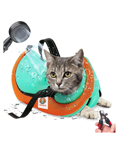 Bolsa de Aseo y Transporte para Gatos AWOOF Ajustable 43.9x26.9cm
