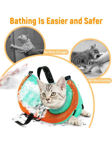 Bolsa de Aseo y Transporte para Gatos AWOOF Ajustable 43.9x26.9cm