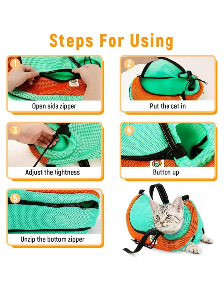 Bolsa de Aseo y Transporte para Gatos AWOOF Ajustable 43.9x26.9cm