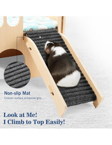 Casa para Cobayas y Hámsters Pawaboo, Madera 30x25x25cm