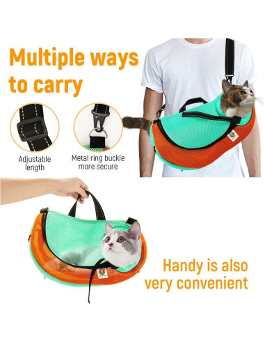 Bolsa de Aseo y Transporte para Gatos AWOOF Ajustable 43.9x26.9cm