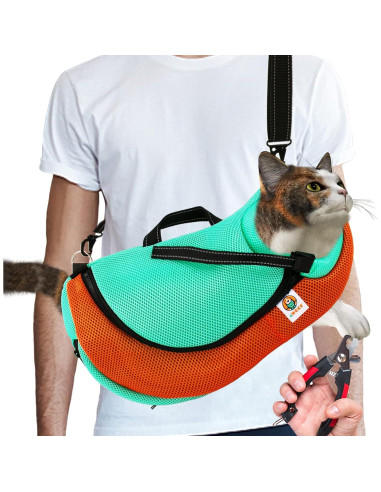 Bolsa de Aseo y Transporte para Gatos AWOOF Ajustable 43.9x26.9cm