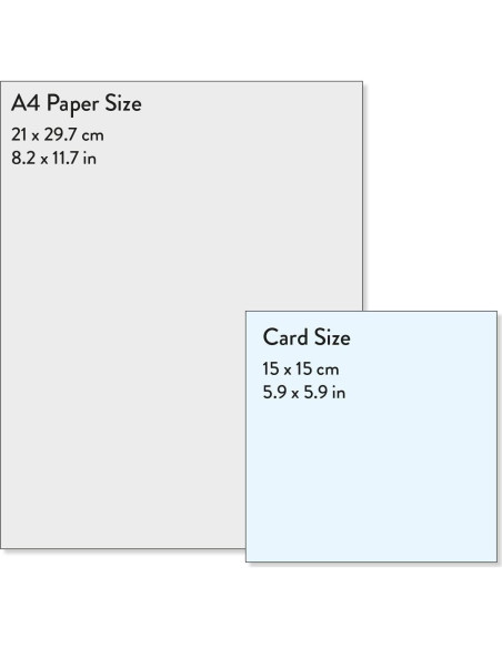 Tarjeta de Bienvenida para Bebé Old English 150x150mm